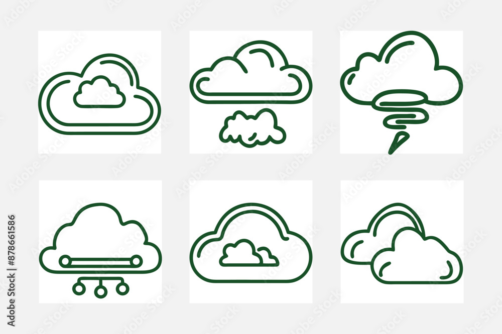 cloud computing icon set cloud computing icon set