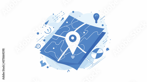 Arrival vector line icon isolated on white background