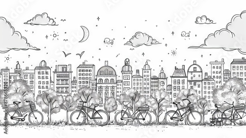 Wallpaper Mural The image shows a group of cyclists riding down a city street Torontodigital.ca