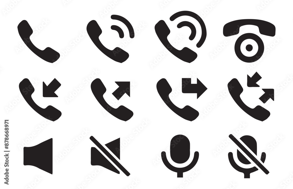 phone icon set, Telephone call sign, Contact us, Vector illustration eps 10 phone icon set, Telephone call sign, Contact us, Vector illustration eps 10