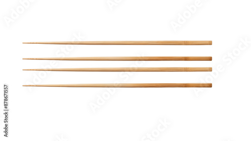 Set of chopsticks transparent background.