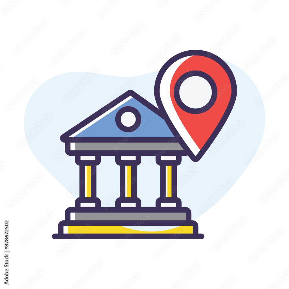 Bank vector icon Bank vector icon