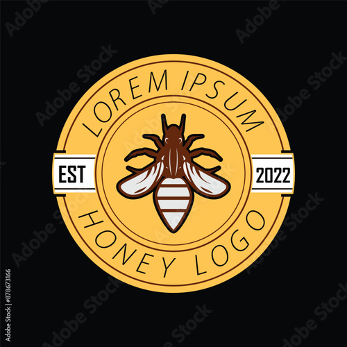 Hony bee logo template