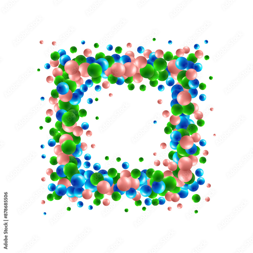 Abstract pattern with glass blue balls or precious pearls. Glossy realistic ball. 3d vector illustration. Eps 10 Abstract pattern with glass blue balls or precious pearls. Glossy realistic ball. 3d vector illustration. Eps 10