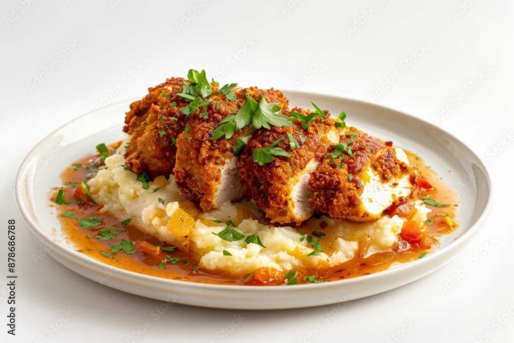 Delicious Dinner Party Chicken with Tomato Wine Sauce and Fluffy Rice Delicious Dinner Party Chicken with Tomato Wine Sauce and Fluffy Rice
