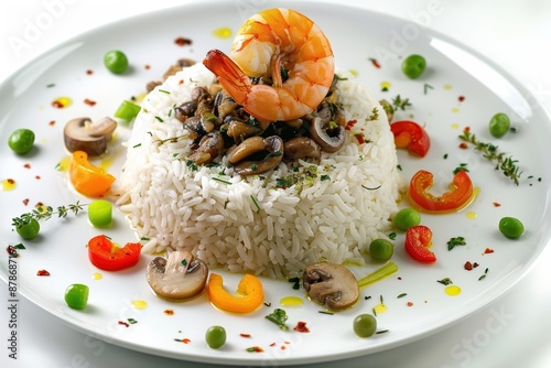 Haitian Djon-Djon Shrimp and Rice Delight