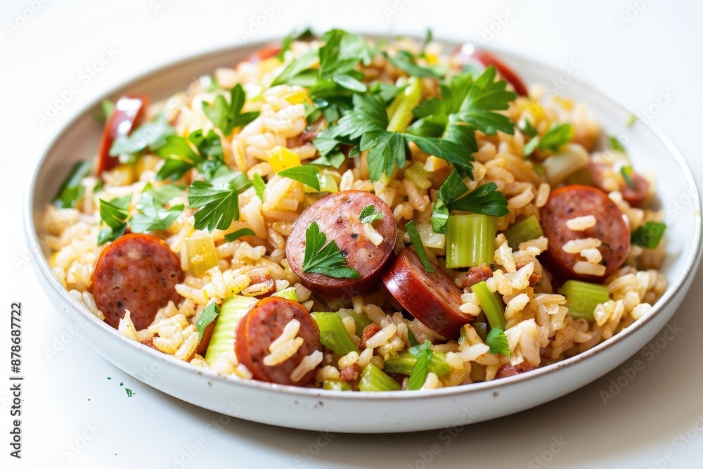 Satisfying Smoked Sausage Dirty Rice with Fragrant Garlic Satisfying Smoked Sausage Dirty Rice with Fragrant Garlic