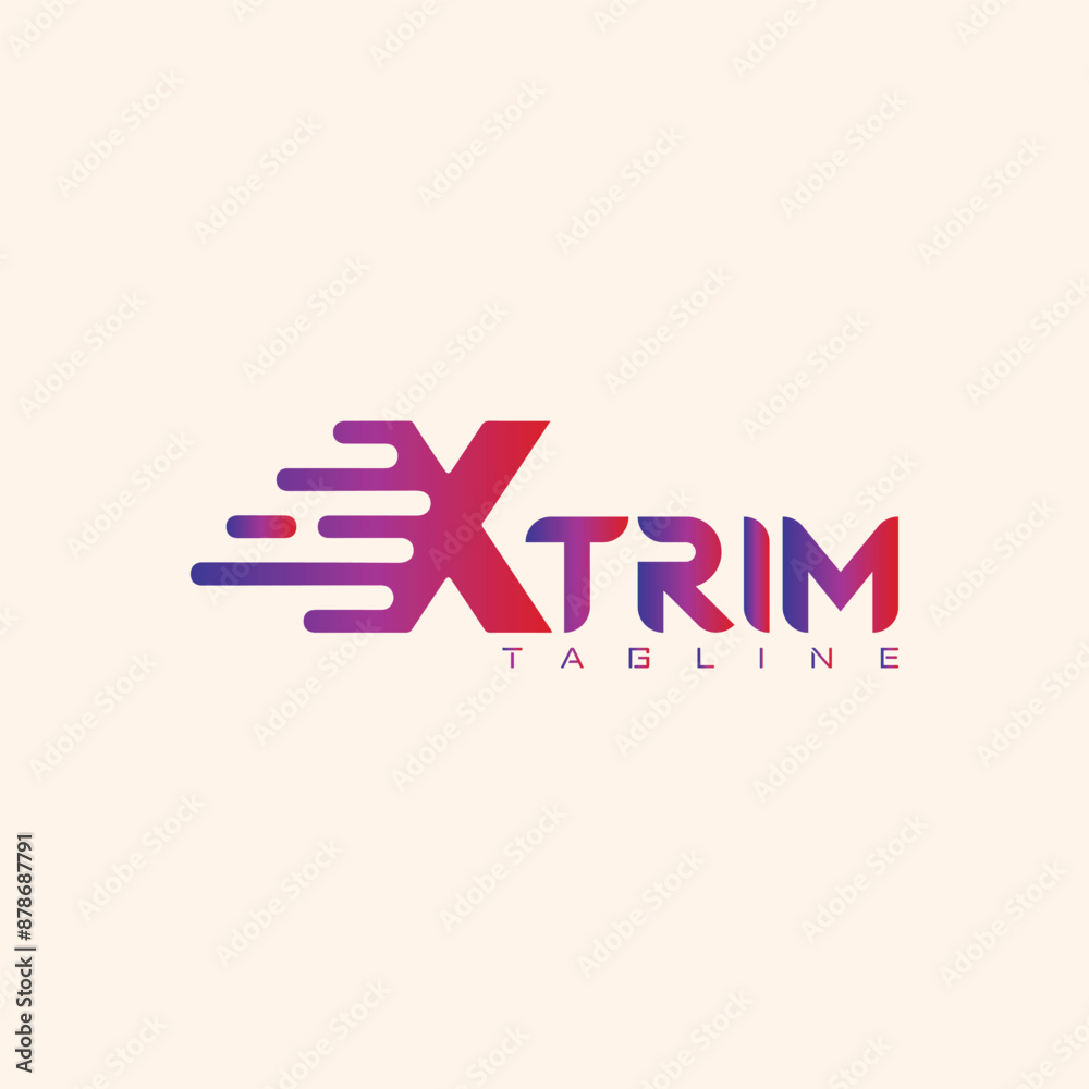 X latter 3d gradient logo design X latter 3d gradient logo design