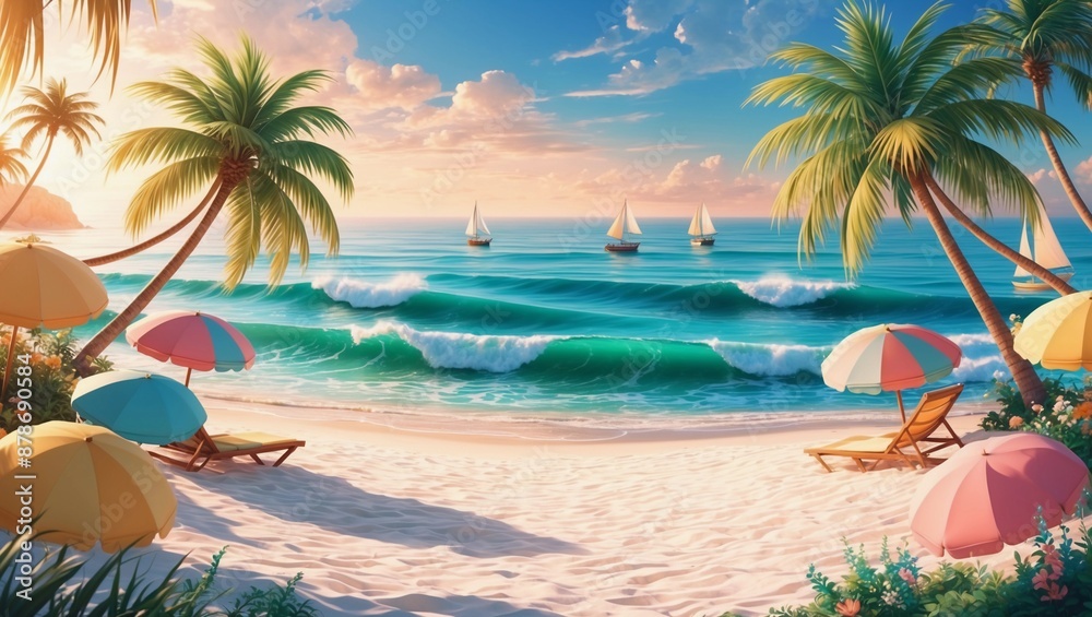 Fototapeta premium Mesmerizing Summer Beach