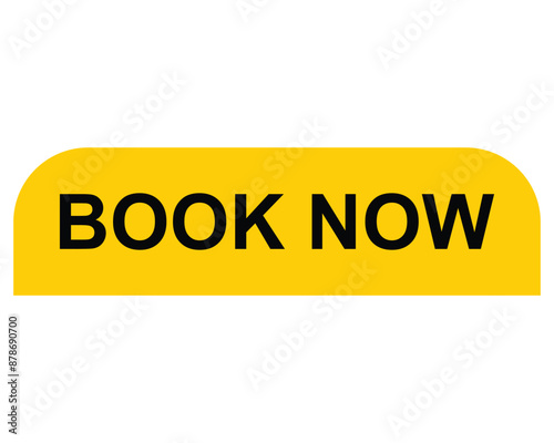 book now button on white background. book now button sign