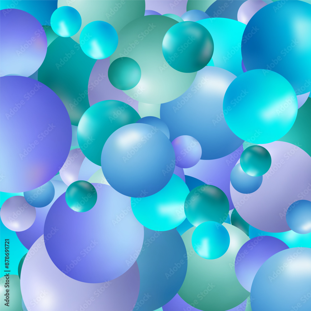 Blue and purple realistic 3d balls. Design element. Eps 10 Blue and purple realistic 3d balls. Design element. Eps 10