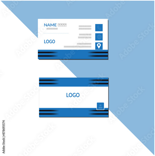 Modern business card design, purple business card Professional business card template	