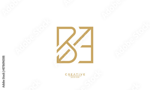 BA, AB, B, A, Abstract Letters Logo Monogram