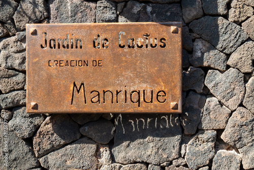 Translation:: Cactus Garden creaturedf by Manrique, Spain