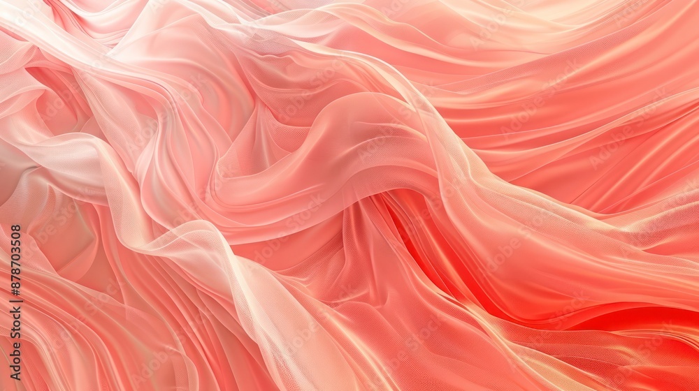Fototapeta premium Abstract Background, intricate abstract background with fluid, dynamic lines and tonal textures in shades of soft pink and coral