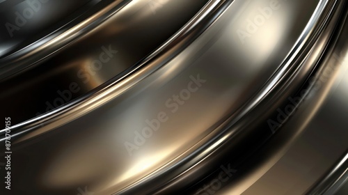 Abstract Background, smooth gradient blurs with metallic accents in tones of pewter merging into brushed nickel, creating a harmonious and stylish background that feels both industrial and chic.