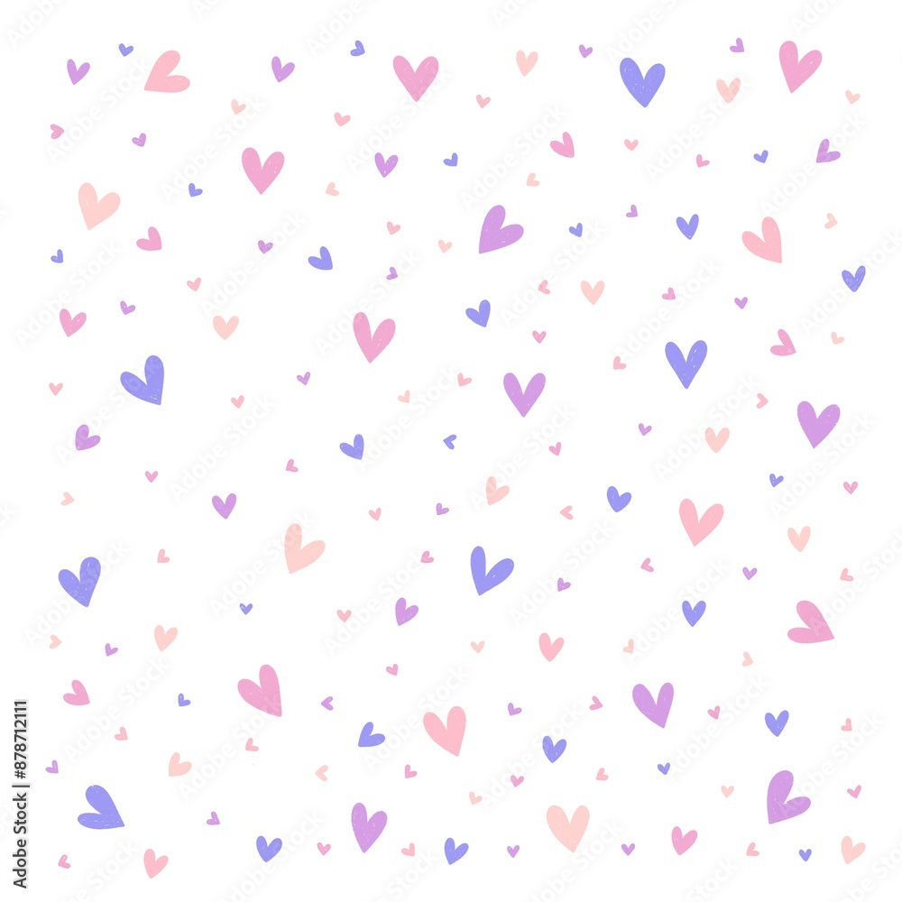 Valentine's Day. Background Vector Hearts. Seamless abstract pattern. Beautiful texture for textile or paper print. Valentine's Day. Background Vector Hearts. Seamless abstract pattern. Beautiful texture for textile or paper print.