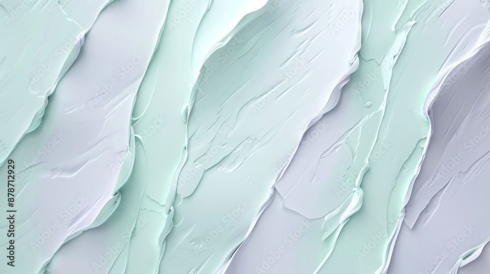 Abstract Background, soft pastel textured surfaces in shades of light mint and soft lavender, evoking a serene and calming atmosphere with smooth, delicate textures. Abstract Background, soft pastel textured surfaces in shades of light mint and soft lavender, evoking a serene and calming atmosphere with smooth, delicate textures.