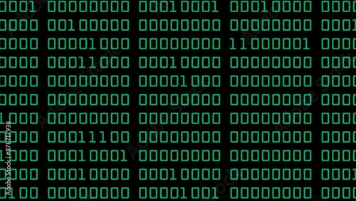 Binary code 1s (ones) and 0s (zeroes) wallpaper animated motion background