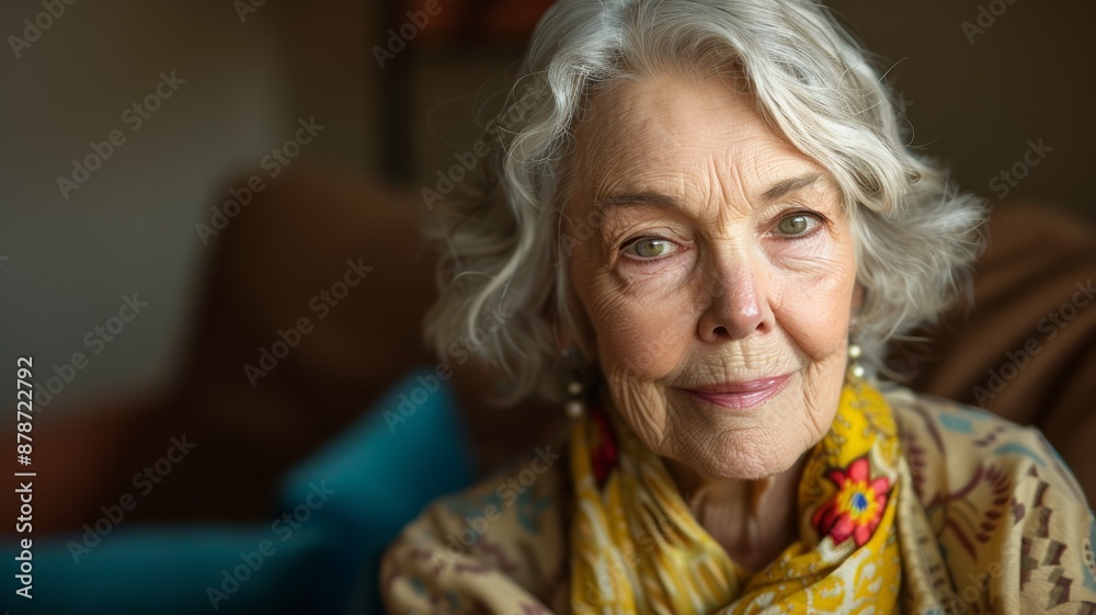 Portrait of smiling senior woman Portrait of smiling senior woman