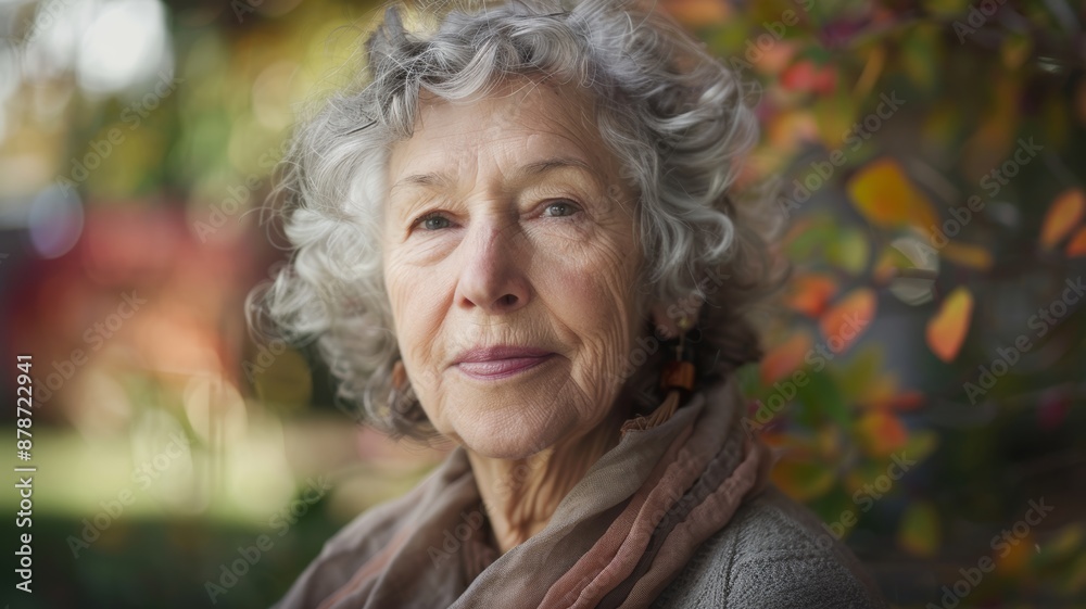 Portrait of smiling senior woman Portrait of smiling senior woman