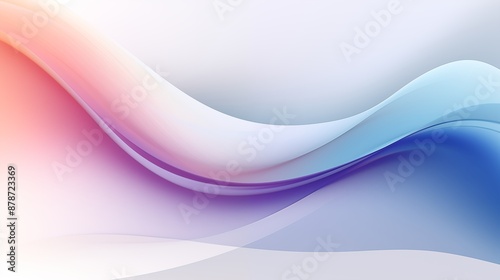 Abstract Flowing Wave Pattern with Gradient Color Spectrum in Modern Design