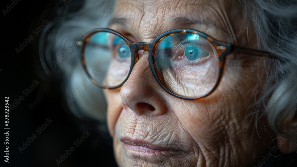 Portrait of smiling senior woman Portrait of smiling senior woman