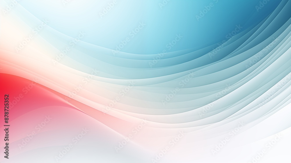 Colorful Abstract Waves with Gradient Design in Blue and Red Colorful Abstract Waves with Gradient Design in Blue and Red