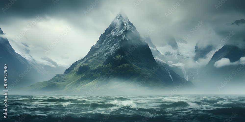 A stunning minimalist background of a single mountain, single mountain unicake against a gradient sky, creating a stunning contrast in nature A stunning minimalist background of a single mountain, single mountain unicake against a gradient sky, creating a stunning contrast in nature