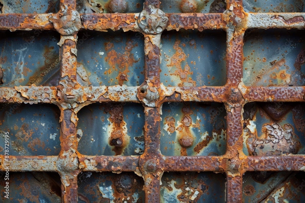 A corroded metal grate with multiple layers of rust and grime, showing signs of decay and neglect, Corroded metal grate with layers of rust and grime A corroded metal grate with multiple layers of rust and grime, showing signs of decay and neglect, Corroded metal grate with layers of rust and grime