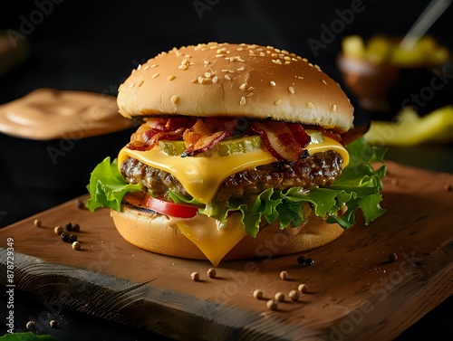 Perfectly Cooked Ground Beef Patties Make This Burger Pop