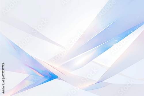 Abstract white and blue background with smooth light lines