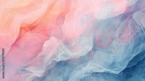 Abstract background with soft, flowing pastel colors and delicate texture. Ideal for  design and backgrounds.