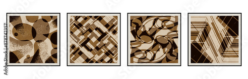 Abstract background in vintage style. Stylized old with grain. For use in graphics, for printing on wall decorations.