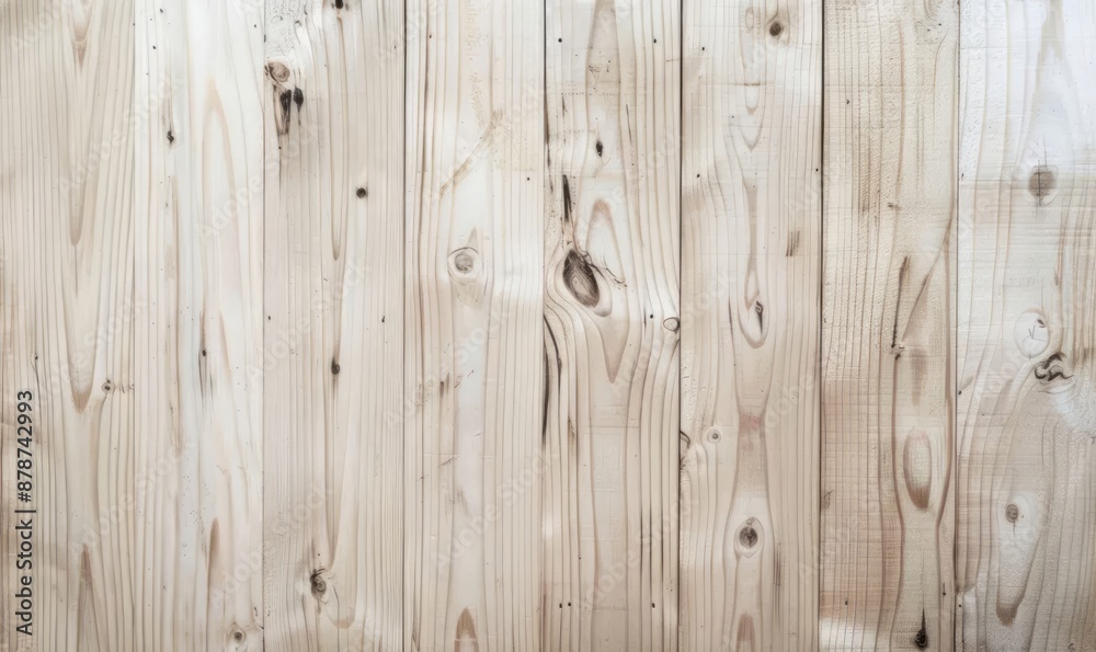 Fototapeta premium Light natural wooden background, old shabby texture. Rustic wood backdrop for banner, poster, wallpaper. Abstract grunge texture with copy space. Flay lay, top view