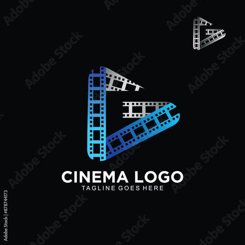 Initial letter G elegant logo for a cinema or photography business