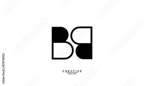 B, BB, Abstract Letters Logo Monogram
