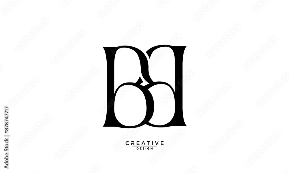 B, BB, Abstract Letters Logo Monogram B, BB, Abstract Letters Logo Monogram