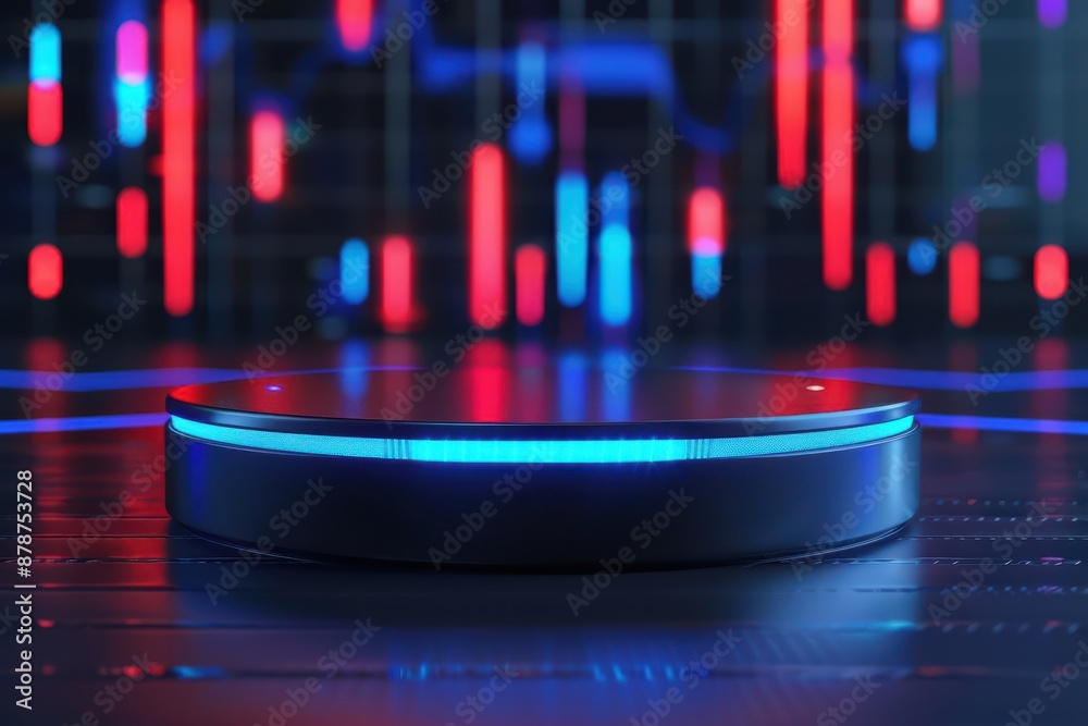 Obraz premium In a hightech business summit