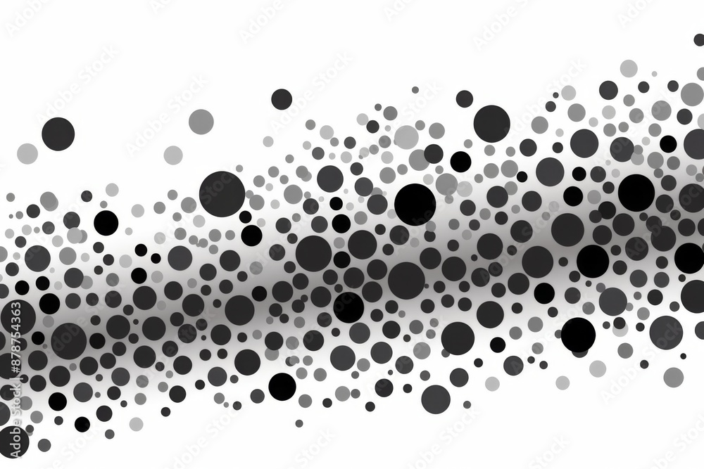 Abstract Black and White Polka Dot Background Abstract Black and White Polka Dot Background