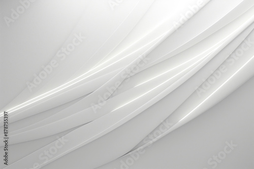 Clean and modern white background with flowing waves.