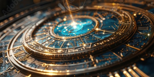 Wallpaper Mural Zodiac Clock Detail Torontodigital.ca