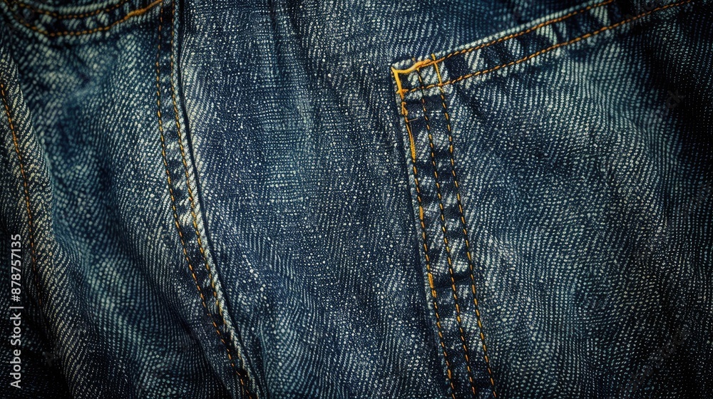 Light blue denim texture on dark background with text space Light blue denim texture on dark background with text space