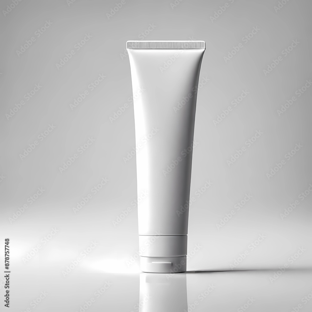 Elegant white tube of cream without label Elegant white tube of cream without label