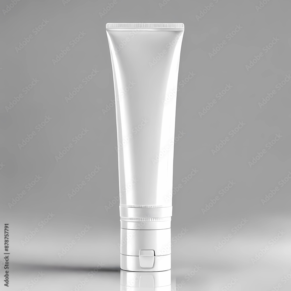 Elegant white tube of cream without label