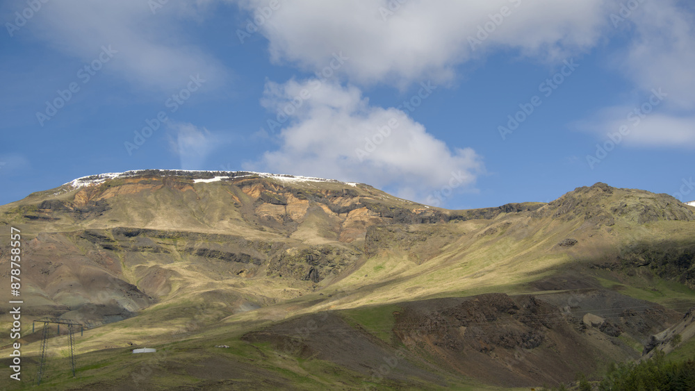 panoramic geological formations of the glacial volcanic landscape in the southwest of Iceland
panoramic geological formations of the glacial volcanic landscape in the southwest of Iceland