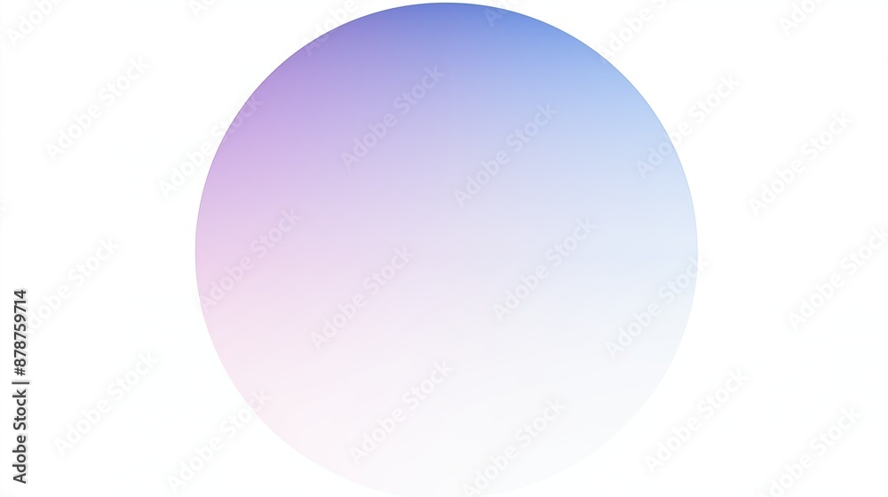 Gradient Circle in Blue and Purple Shades with Smooth Transition Gradient Circle in Blue and Purple Shades with Smooth Transition