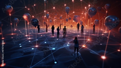 Connected Society: Digital Network of People in Cyberspace