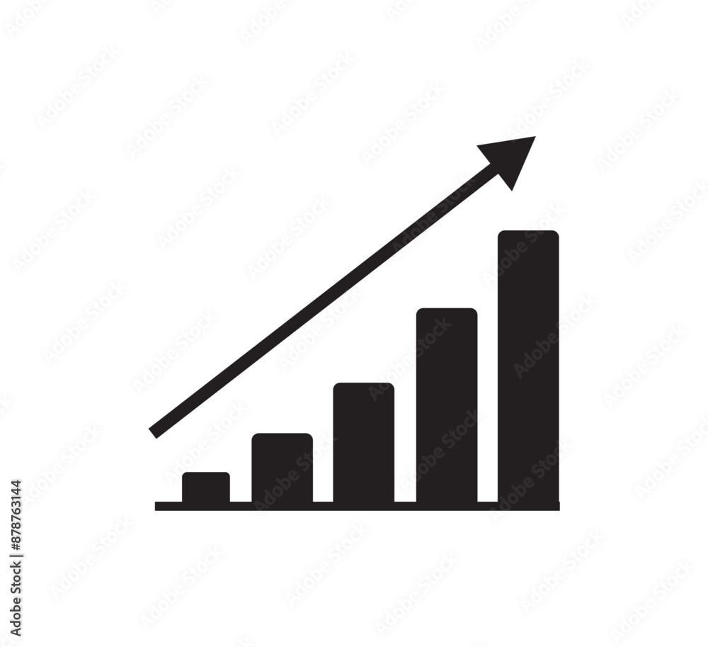 income salary dollar rate increase statistics. business profit growth margin revenue. Financial performance ROI concept return on investment with arrows. cost sales icon flat style vector illustration income salary dollar rate increase statistics. business profit growth margin revenue. Financial performance ROI concept return on investment with arrows. cost sales icon flat style vector illustration