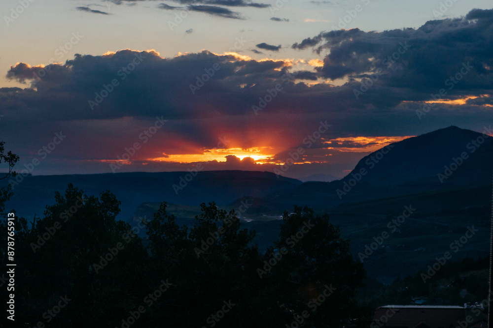 Fototapeta premium Sunset in Mountains